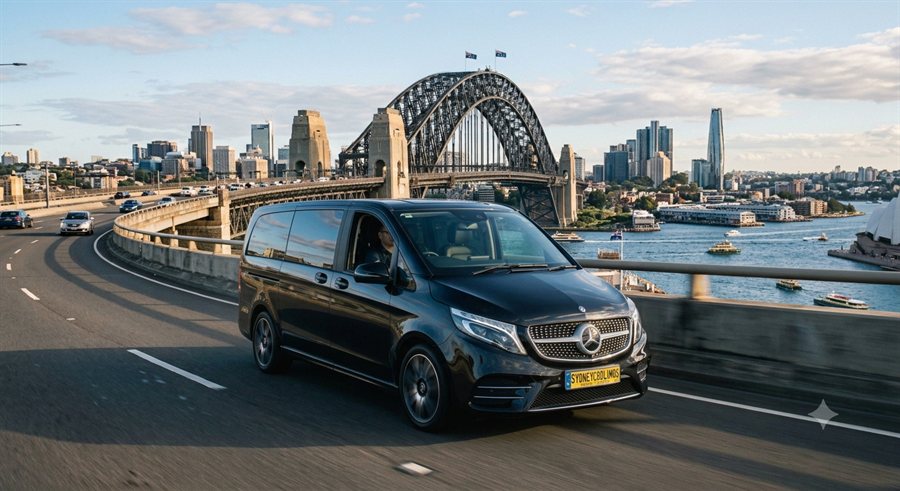 Mercedes-Benz V-Class business van chauffeur vehicle, Sydney